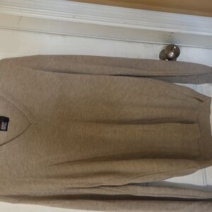 Men's Brown V-Neck Sweater